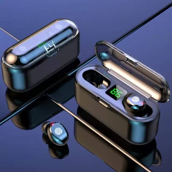 Wireless Fingerprint Touch Bluetooth Headset Earphone with Power Display