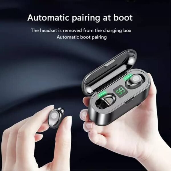 Wireless Fingerprint Touch Bluetooth Headset Earphone with Power Display - Image 5