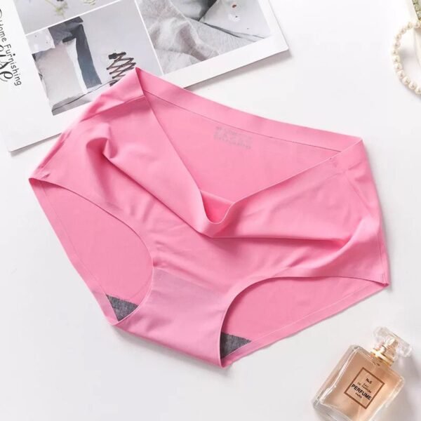 Seamless Underwear Breathable Briefs Mid-waist Traceless Laser Plus Size ice Silk Panties - Image 10