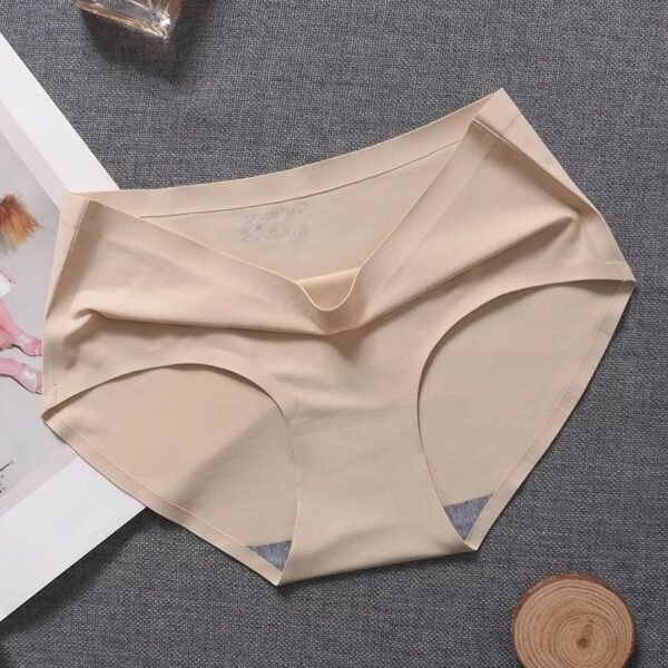 Seamless Underwear Breathable Briefs Mid-waist Traceless Laser Plus Size ice Silk Panties - Image 8