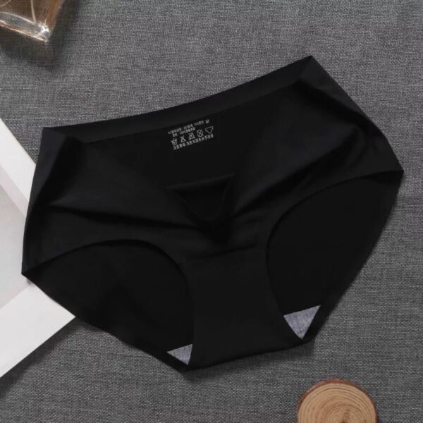 Seamless Underwear Breathable Briefs Mid-waist Traceless Laser Plus Size ice Silk Panties - Image 4