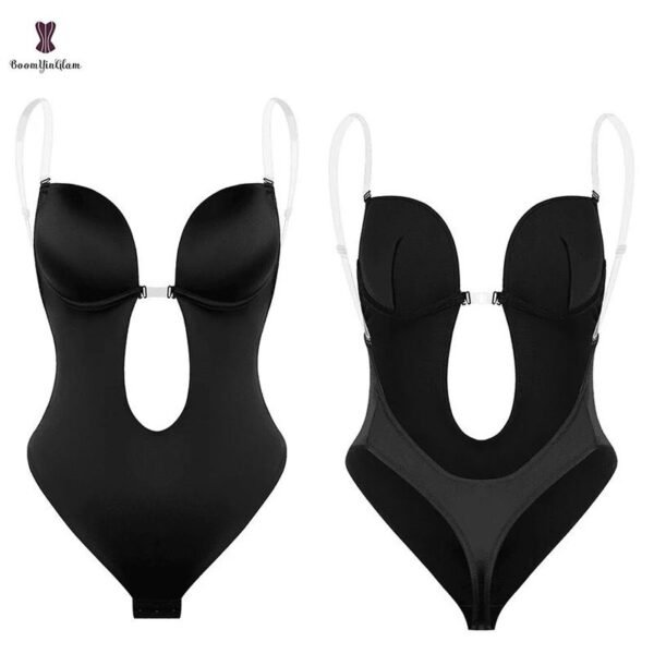 2022 Deep Cup Bra - Bra With Shapewear Bodysuit Body Shaper For Women Seamless Thong - Image 7