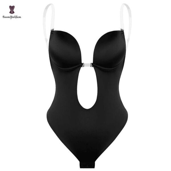 2022 Deep Cup Bra - Bra With Shapewear Bodysuit Body Shaper For Women Seamless Thong - Image 5