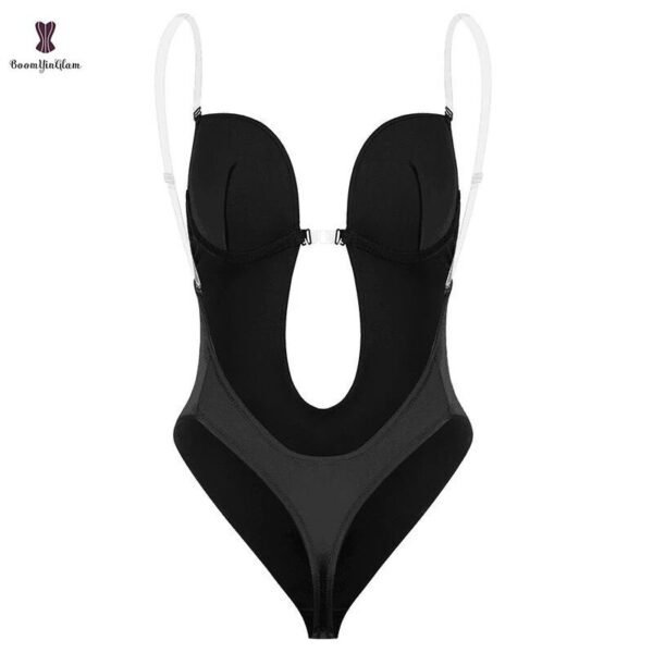 2022 Deep Cup Bra - Bra With Shapewear Bodysuit Body Shaper For Women Seamless Thong - Image 4