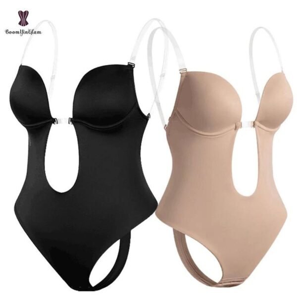 2022 Deep Cup Bra - Bra With Shapewear Bodysuit Body Shaper For Women Seamless Thong