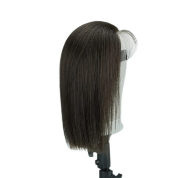 Gazam 4X4 Bobo Wig Straight 10inches Natural Black Color (100% Human Hair) - Image 2