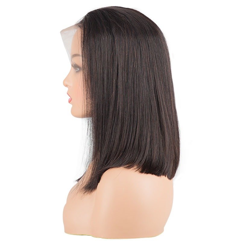 Gazam 4X4 Bobo Wig Straight 10inches Natural Black Color 100