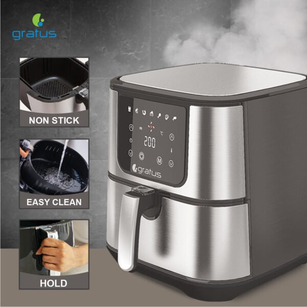 Gratus Digital Air Fryer 5.5L, Model- GR-A500DTTB - Image 3