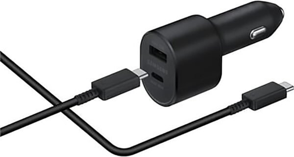 SAMSUNG Super Fast Dual Car Charger Usb (45W+15W) Two Ports EP-L5300 Black - Image 4