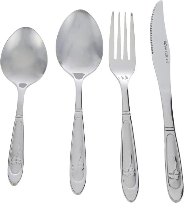 Royalford 25Pcs Stainless Steei Cutlery Set, Model RF2086-CS24 - Image 2