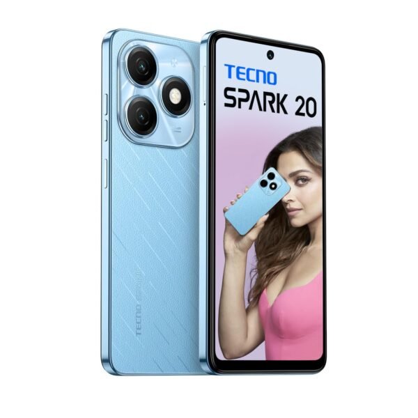 TECNO Spark 20 (16GB RAM*+128GB)| 32MP Selfie + 50MP Main Camera| 90Hz Dot-in Display with Dynamic Port & Dual Speakers with DTS| 5000mAh Battery |18W Type-C| Helio G85 Processor