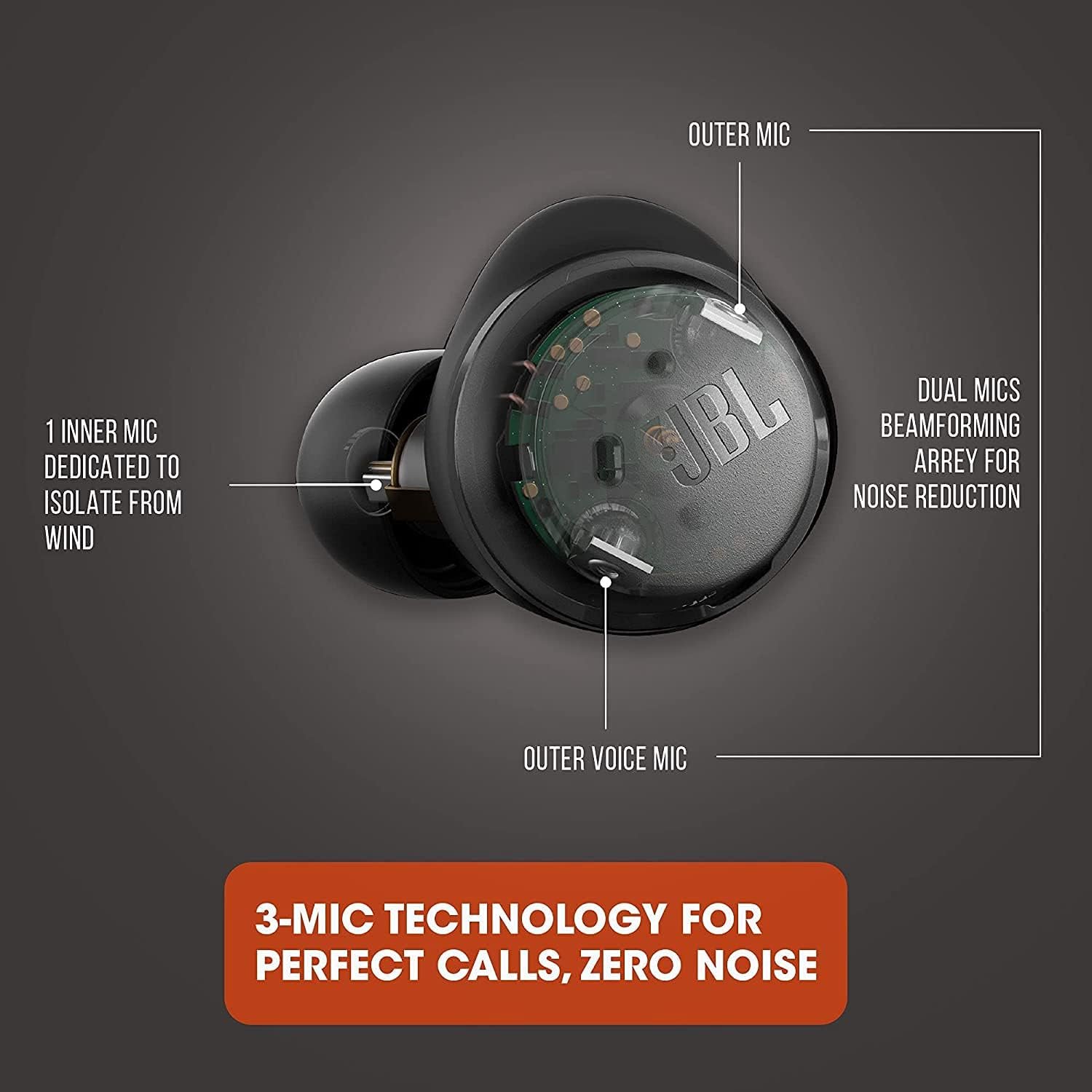 JBL Tour PRO+ TWS True Wireless Bluetooth Earbuds, Noise Cancelling, up to 32H Battery, 3 mics, Wireless Charging, Google Assistant and Alexa Built-in (Black) - Image 2
