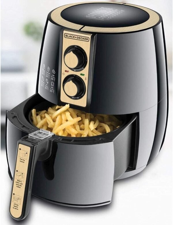Black + Decker AerOfry Air Fryer, 1500 Watt, 4 Liters, Black, Model- AF300 - Image 11