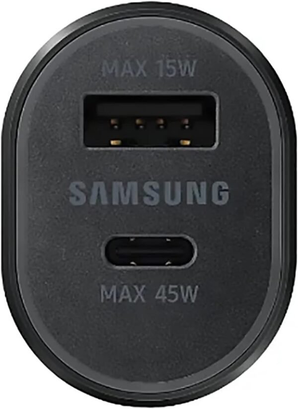 SAMSUNG Super Fast Dual Car Charger Usb (45W+15W) Two Ports EP-L5300 Black - Image 5