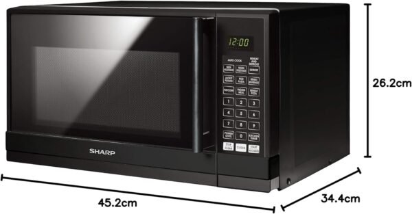 Sharp Handle Door Microwave Oven, Model R-20GHM-BK3 - Image 4