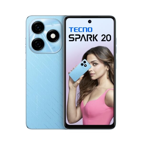 TECNO Spark 20 | (16GB*+256GB)| 32MP Selfie + 50MP Main Camera| 90Hz Dot-in Display with Dynamic Port & Dual Speakers with DTS| 5000mAh Battery |18W Type-C| Helio G85 Processor