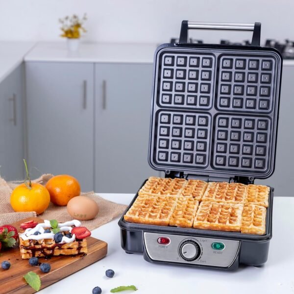 Geepas 4 Sliced Waffle Maker, Model GWM5417 - Image 6