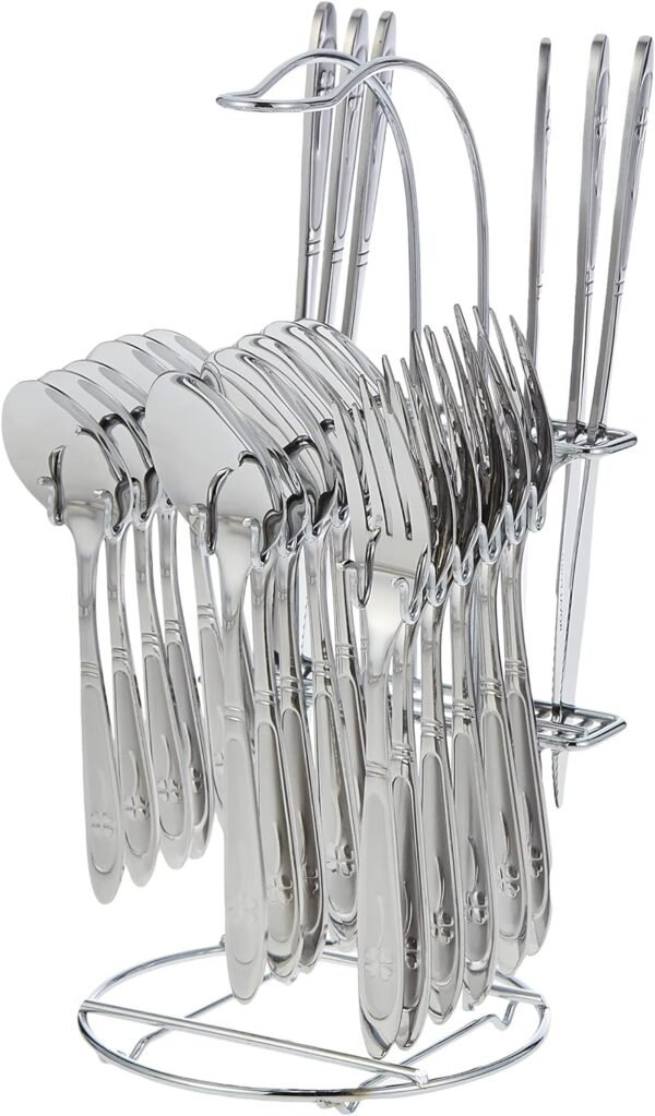Royalford 25Pcs Stainless Steei Cutlery Set, Model RF2086-CS24 - Image 3