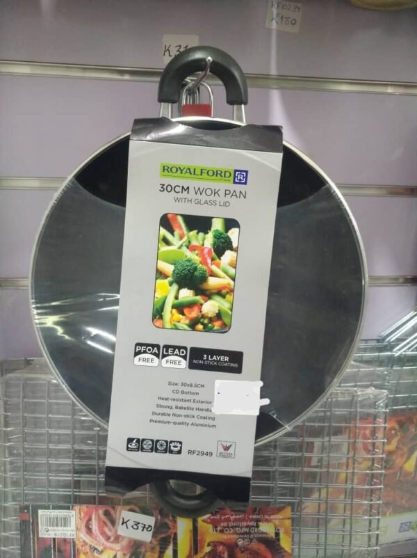 Royalford wokpan with Lid 30cm, Model RF2949 - Image 8