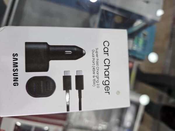 SAMSUNG Super Fast Dual Car Charger Usb (45W+15W) Two Ports EP-L5300 Black - Image 8