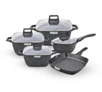 RoyalFord Deluxe Die-Cast Cookware Set, 9 Pcs Cookware, Model RF10291
