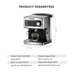 Sonashi All In One Coffee Maker Touch Button- 850w SCM-4965 - Image 2