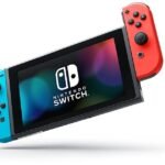 Nintendo Switch with Neon Blue and Neon Red Joy, Model HAC-001(-01 - Image 3