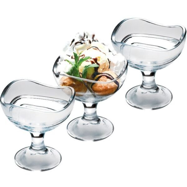 Royalford 3pcs Ice Cream Cup Set - 300ML, Model RF10460