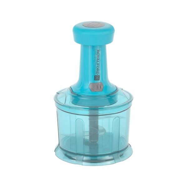 Royalford 900 ML Push Chopper- | Compact Chopper With 4 Blades| Suitable For Chopping Vegetables And Fruits| Quick Manual Chopper| Stainless Steel Blade Set For Fast And Effective Chopping| Detachable Body Parts For Easy Cleaning| Food Grade And BP, Model RF11955 - Image 8