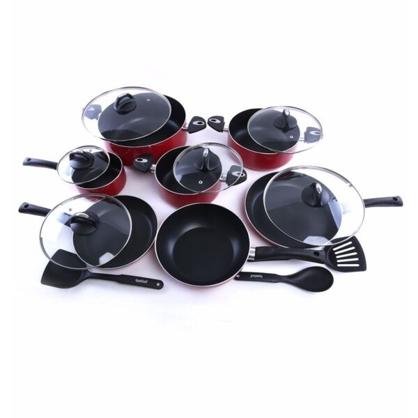 Royalford 16Pcs Aluminum Cookware Set, Model RF5857 - Image 4