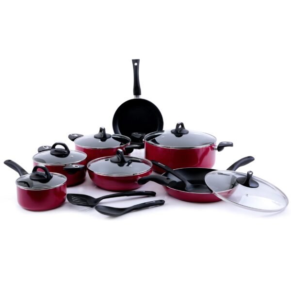 Royalford 16Pcs Aluminum Cookware Set, Model RF5857