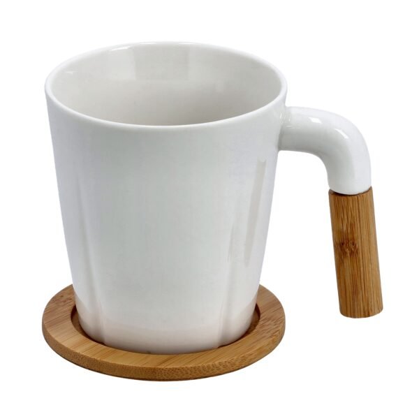 Royalford 6Pcs Tea Set With Bamboo Stand & Coaster - Model RF9636 - Image 3